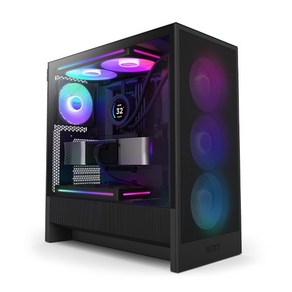 NZXT H5 Flow RGB V2 매트 블랙 (미들타워), 1개, 선택하세요