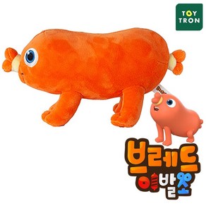 브레드이발소 봉제인형 소시지 25cm, 브레드이발소 봉제 소시지(25cm), 색상:브레드이발소 봉제 소시지(25cm)