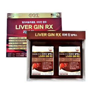 x 알엑스 60캡슐 300mg 2 밀크씨슬추출물 1 4개월분 진 리버, 1개, 60정