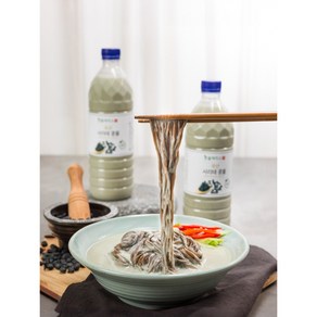 국산백태콩물2병+메밀면2팩 (총4인분), 2개, 900ml