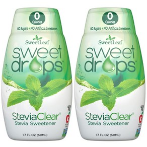 SweetLeaf Sweet Dops Liquid Stevia Sweetene Ste SweetLeaf Sweet Dops 액체 스테비아 감미료 SteviaClea 1, 2개