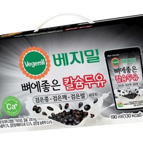 베지밀 검은콩 깨 쌀 두유 190mlx20 콩, 190ml