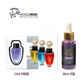 허브모아 아르망 우드미니 마그네틱 리필 50ml 방향제, 스카이터치 013029, 1개