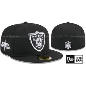 미국정품 Las Vegas Raides 2024 NFL DRAFT Black Fitted Hat by New Ea, 7 3/4, 1개