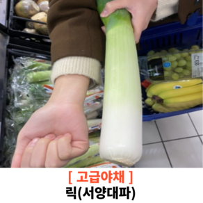 크고 싱싱한 릭 서양대파 leek 400g 대파 미국대파 서양야채 서양채소 리크 외국 대파, 1개