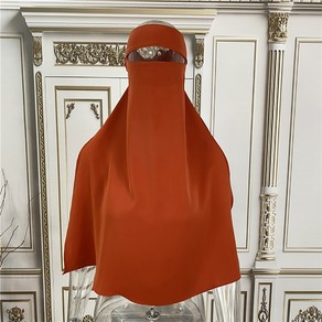 히잡 이슬람 무슬림 이란 인도 Niqab-단일 레이어 라마단 여성 Hijab Khima Jilbab 베일 니캅 의류 이드기도