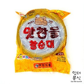 맛찬들 백미 찰순대 2kg 국내산소창 순대전골 순대볶음, 1개