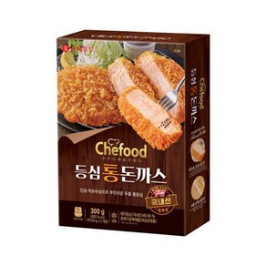 CJ제일제당 롯데 쉐푸드 등심 통돈까스 300g 2개