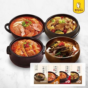 원할머니 [원할머니] 명품 육개장/된장찌개/김치찌개/부대찌개 4종 6팩 택1, 육개장600g3팩+김치500g3팩, 3개, 500g