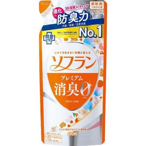 라이온 소프란 프리미엄 탈취 아로마 비누향 리필용 420ml [유연제], 단일, 1개