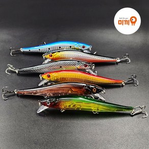 [미끼유] 킹덤 원텐 미노우 싱킹 하드베이트 저크베이트 루어 배스 11.5cm 13g, 3.실버오렌지(M09), 1개