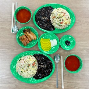 레트로 멜라닌 분식 접시 옛날그릇, 찬사라 (중), 1개