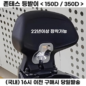 존테스 350D 등받이 쿠션 텐덤시트 리어 뒷자석 튜닝, 존테스 등받이, 1세트