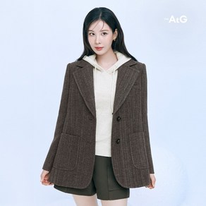 [론칭가 99 900원] 더엣지 24FW 울혼방 보이핏 하프코트