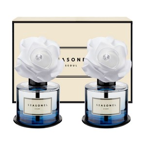시즈넬 고급 차량용 디퓨저 화이트 로즈 블루 120ml, 라일락향, 1세트
