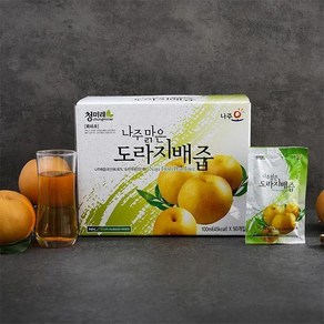 [자연맛남] 나주농협 맑은 도라지 배즙 100ml x 100포, 100개