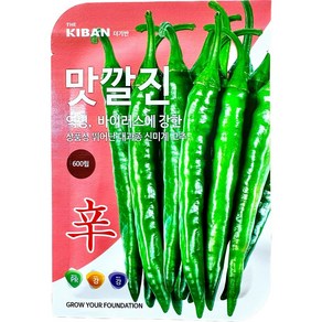 맛깔진고추씨앗 600립 청양고추씨앗 역병 바이러스 강 대과종 더기반, 1개