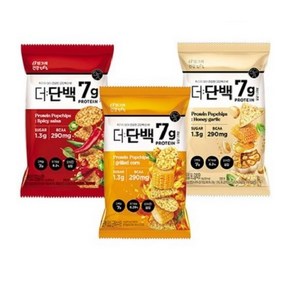 더단백 팝칩 3가지맛 택1x12봉지 단백질과자, 12개, 44g