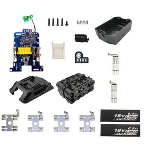 Makita 18V 배터리 BL1840 BL1850 BL1830 BL1860B LXT 400 용 플라스틱 케이스 충전 보호 회로 기판 PCB