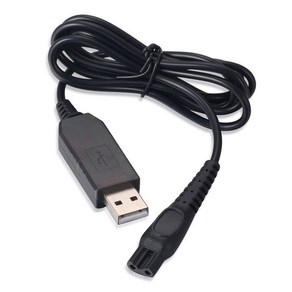 USB 면도기 충전기 케이블 전원 코드 5V 교체 A00390 면도기, 한개옵션0