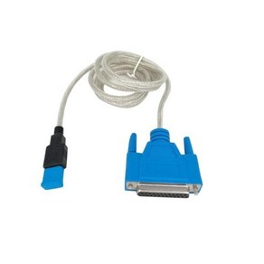 USB/25핀(암) 프린터 케이블 1.5m 파랑, 1개