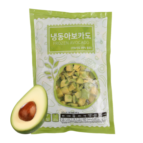 푸드야식품 냉동 아보카도 다이스, 1개, 1.5kg (500g x 3봉)