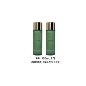 김정문알로에 큐어 하이드라 수딩 토너 130ml x 2p + 체험키트, 1세트