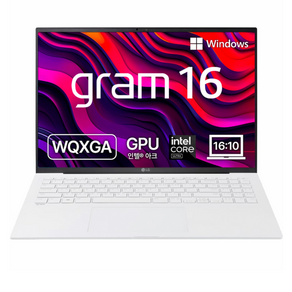 LG전자 2024 그램 16 인텔 코어Ulta5, 스노우화이트, 16Z90S-GA5HK, 4TB, 16GB, WIN11 Po