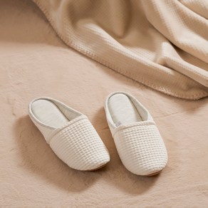 [JAJU/자주] 와플 면 워셔블 거실화(여성)_화이트, 화이트, 1개