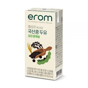 이롬 황성주 국산콩 두유 검은콩깨쌀