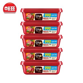 해표 순창궁 990 실속기획 고추장 170g, 5개