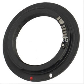 알루미늄 M42 칩 나사 렌즈 to 캐논 EOS EF 마운트 링 어댑터 AF III 확인, 1개