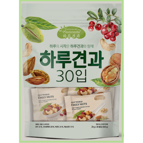 넛월드 뉴 하루견과 견과 30봉, 1개, 600g