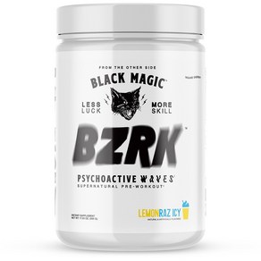 ﻿Black Magic BZRK 프리워크아웃 25서빙, Lemon Raz Icy, 1개, 500g