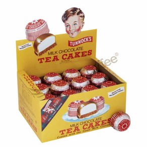 36개 터녹스 밀크 초콜릿 티 케이크 Tunnocks Milk Chocolate Teacakes 36x24g, 24g