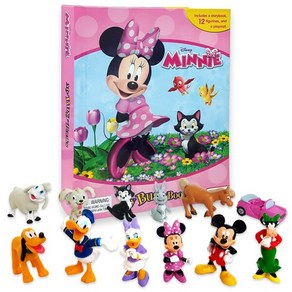 Disney Minnie 미니마우스 비지북 - My Busy Book (미니피규어 12개 + 놀이판), 상품명