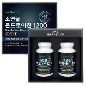 소연골 콘드로이친 1200 식약처 HACCP 인증 보스웰리아 우슬 추출분말 함유 대용량 120정 부모님 선물, 2개