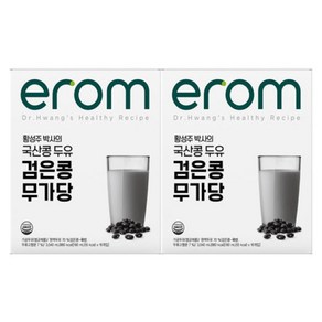 이롬 황성주 국산콩 검은콩 무가당 두유 190ml 32팩 간식 겨울 아이들 회사 집 휴게실 탕비실 학교 자취필수 과자, 0.19l, 32개