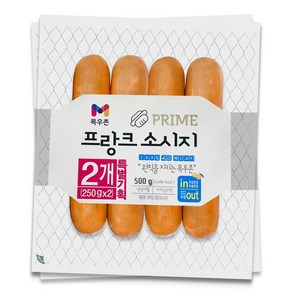 목우촌 프라임 프랑크 소시지 250g+250g, 2개, 250g