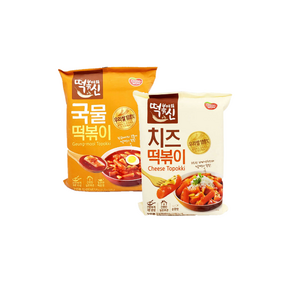 [트윈스몰] 동원 떡볶이의신 (국물 떡볶이422g+치즈 떡볶이332g) 세트구성 우리쌀 100%, 1세트