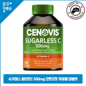 상큼하게 씹어먹는 맛있는 오렌지맛 비타민C 500mg 츄어블 태블릿, 1개, 300정