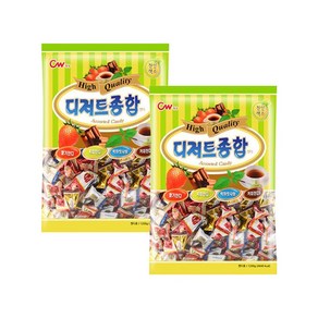 청우식품 디저트종합 캔디, 2개, 1.2kg