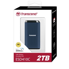 트랜센드 ESD410C Gen2x2 외장 SSD (2TB) 파인인포 (아이폰 PoRes 4K/60fps 완벽지원)