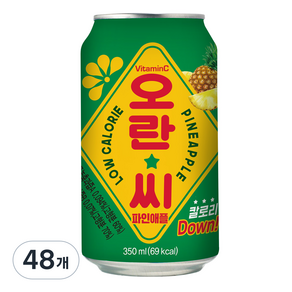 동아오츠카 오란씨 파인애플 캔, 350ml, 48개