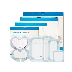 바이아테인 콜로플라스트 실리콘 Coloplast Biatain Silicone 7.5X7.5 10X10 12.5X12.5 15X15 17.5X17.5