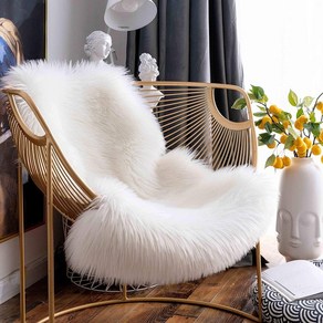 fu faux sheepskin soft capet 워셔블 시트 매트 바닥 솜털 러그 haiy wam fo living oom 침실 의자 소파 커버, 적포도주, 2p 60x180cm