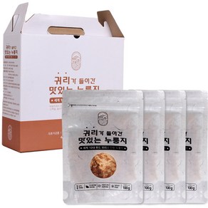 귀리가들어간누룽지 교회단체선물 명절선물 100g 4P 선물세트, 4개