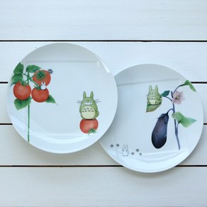 (일본) 토토로 노리다케 플레이트 L (야채)(2design), 1704-2 토마토, 1개