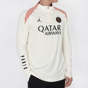 나이키 PSG 파리 생제르맹 긴팔티 Jordan Strike DRI-FIT 써드 드릴 탑 아이보리-핑크