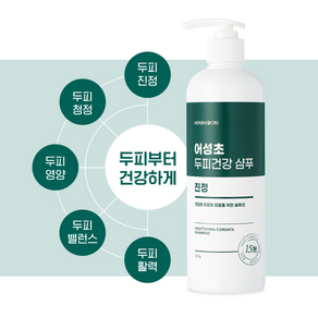 향기좋은 어성초 약산성샴푸 500ml, 500g, 1개